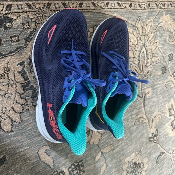 Hoka Shoes - Hoka Vibrant Blue and Teal Sneakers Clifton One size 9 women